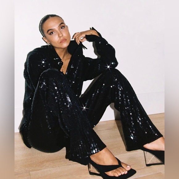 GOOD AMERICAN NEW CINDER F*CKING -RELLA  THONG WEDGE - Picture 5 of 16